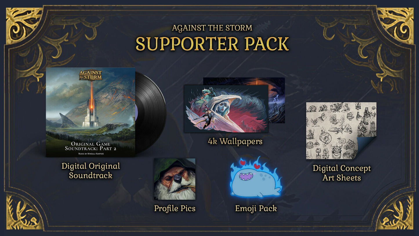 Against the Storm - Supporter Pack (PC) - Steam Gift - GLOBAL  [Email/Instant Delivery]