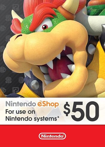 Nintendo eShop Gift Card 50 USD - Nintendo Key - United States    - Nintendo [Email/Instant Delivery]