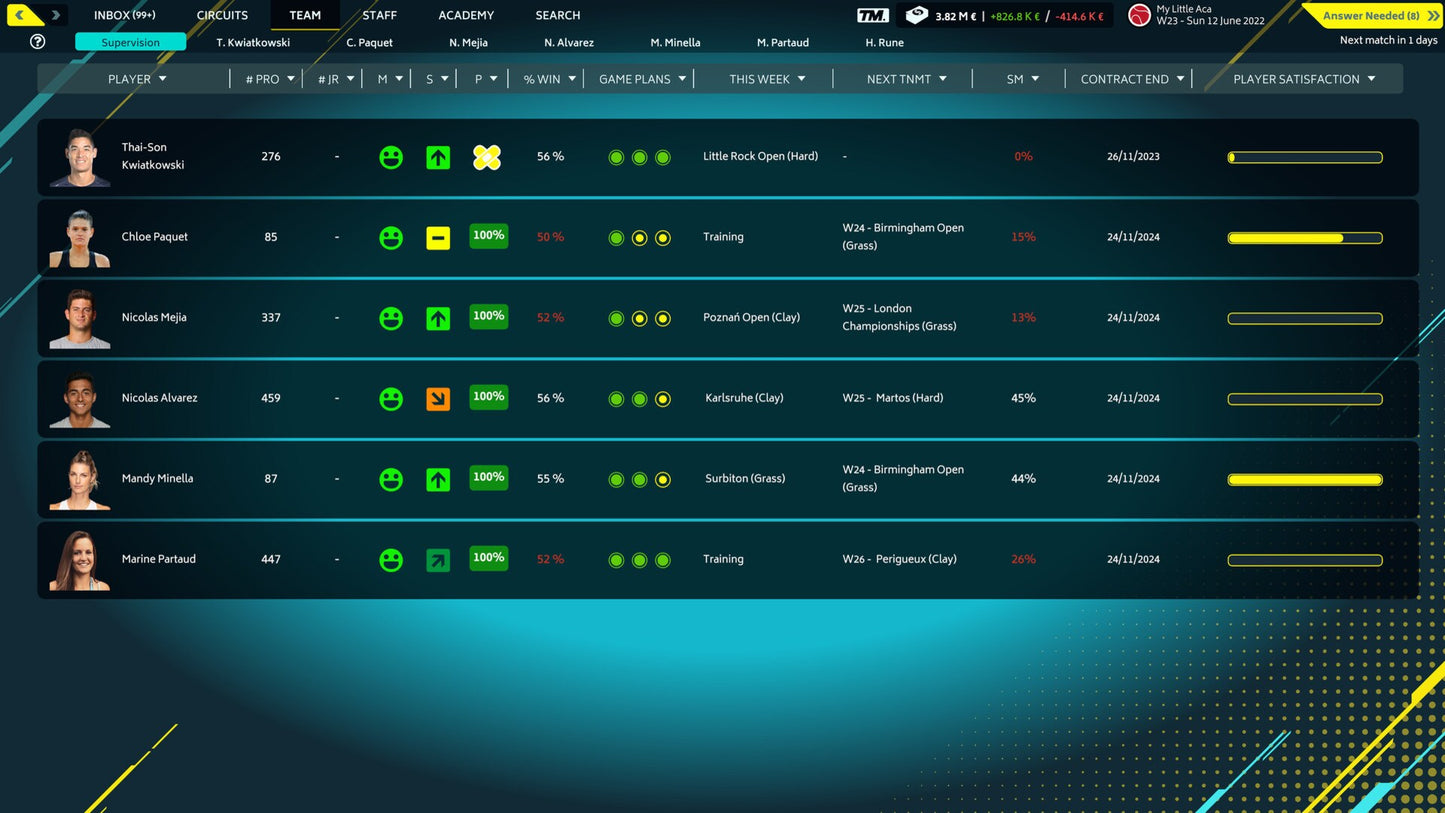 Tennis Manager 2022 (PC) - Steam Key - GLOBAL   - Rebound CG. [Email/Instant Delivery]