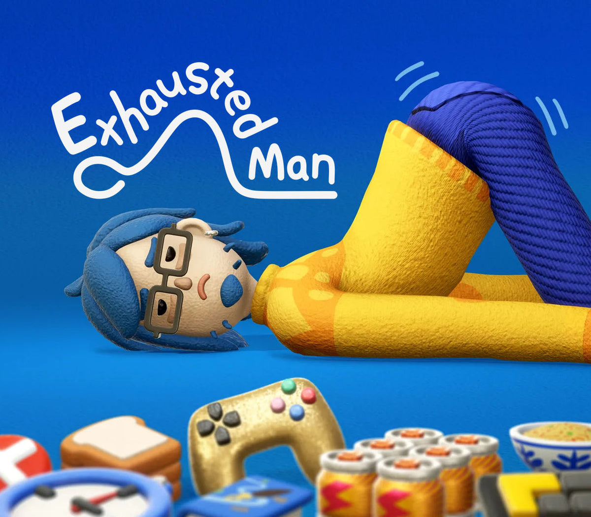 Exhausted Man PC Steam CD Key  REGION FREE Candleman Games - [Email/Instant Delivery]