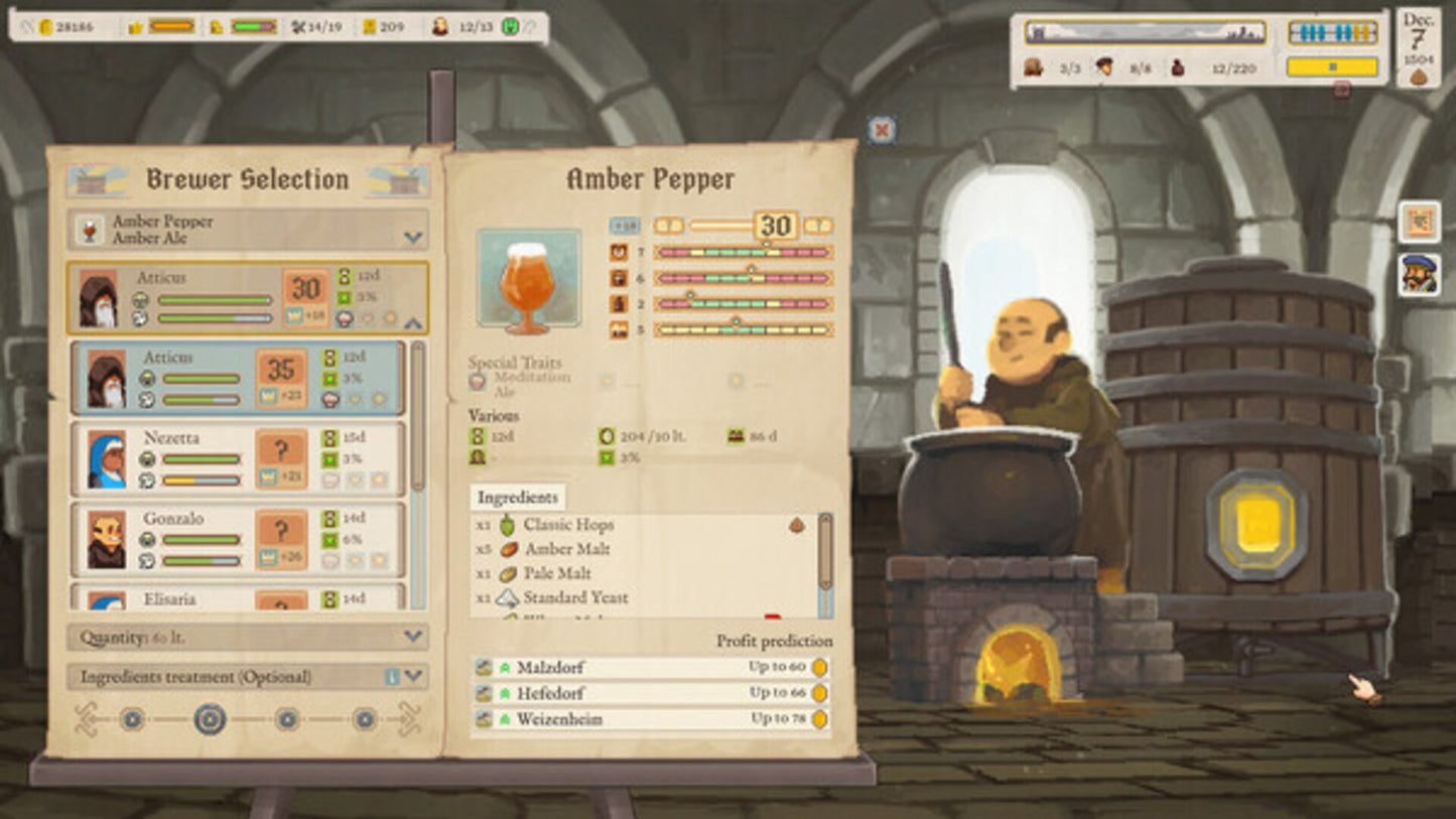 Ale Abbey - Monastery Brewery Tycoon (PC) - Steam Key - GLOBAL   - Shiro Unlimited [Email/Instant Delivery]