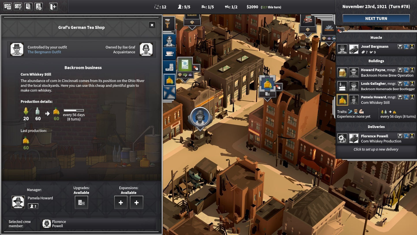 City of Gangsters: Bourbon Bootlegging (PC) - Steam Gift - GLOBAL  [Email/Instant Delivery]