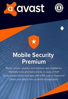 Avast Mobile Security Premium (Android) 1 Device, 1 Year - Avast Key - GLOBAL  [Email/Instant Delivery]