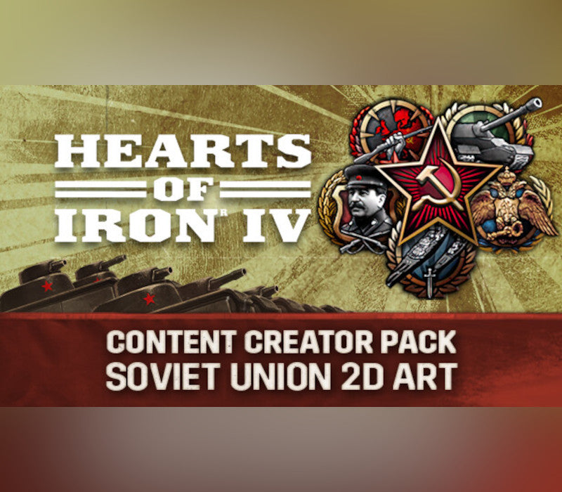 Hearts of Iron IV - Content Creator Pack - Soviet Union 2D Art DLC PC Steam CD Key  REGION FREE Paradox Interactive - [Email/Instant Delivery]