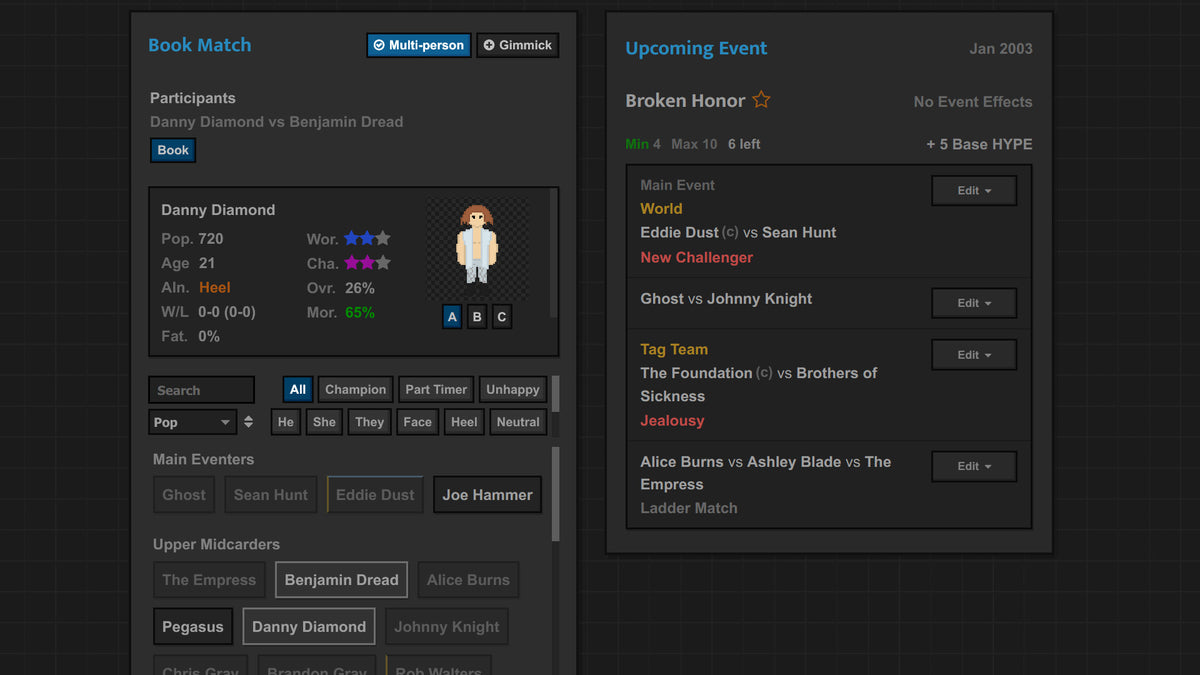 Journey of Wrestling PC Steam Account  REGION FREE Clean Bean Studios - [Email/Instant Delivery]