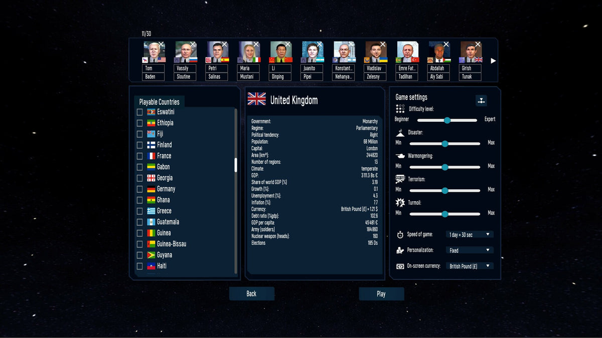 Geo-Political Simulator 5 PC Steam CD Key  REST OF THE WORLD Eversim - [Email/Instant Delivery]