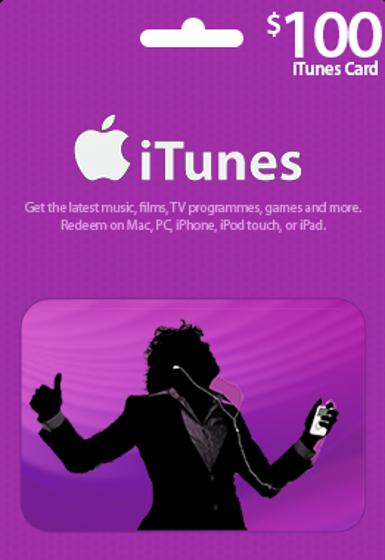 iTunes $100 Gift Card   iTunes [Email/Instant Delivery]