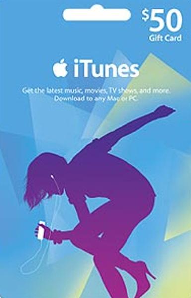 Apple iTunes Gift Card 50 USD (US)   iTunes [Email/Instant Delivery]