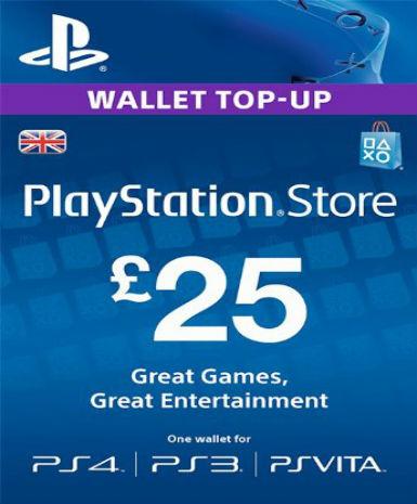 Playstation Network Card (PSN) 25 GBP (UK)   Playstation [Email/Instant Delivery]