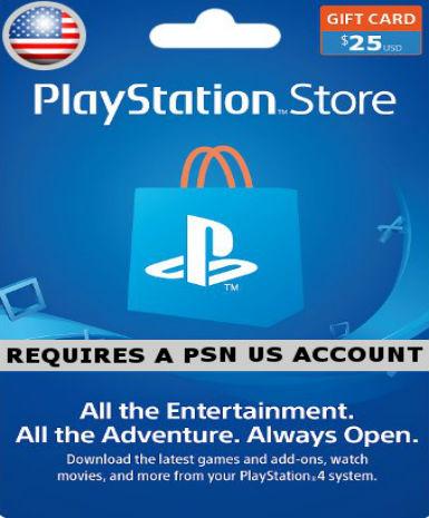 Playstation Network Card (PSN) 25 USD (US)   Playstation [Email/Instant Delivery]