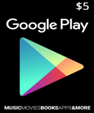 Google Play Gift Card 5 USD (NA) [Email/Instant Delivery]
