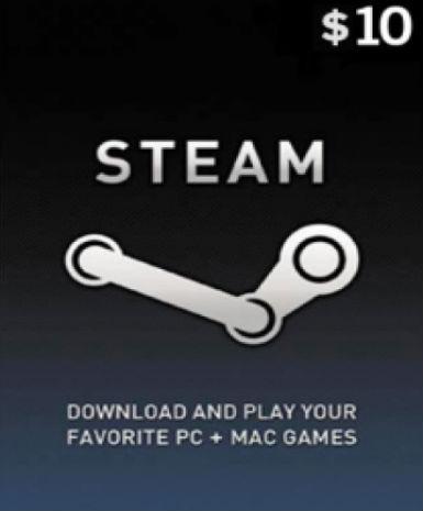 Steam Gift Card 10 USD   Steam - PC Download [Email/Instant Delivery]