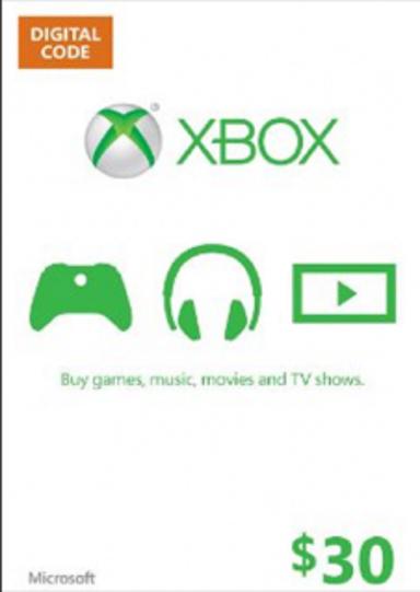 XBOX Gift Card 30 USD (US)   Xbox [Email/Instant Delivery]