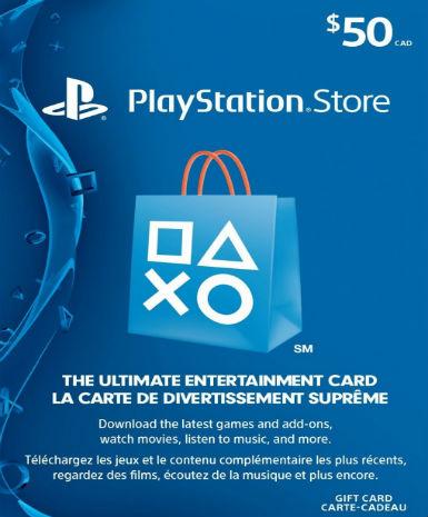 Playstation Network Card (PSN) 50 CAD (Canada)   Playstation [Email/Instant Delivery]