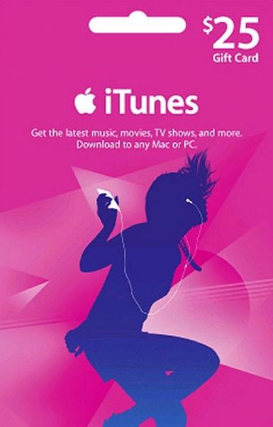 Apple iTunes Gift Card 25 USD (US)   iTunes [Email/Instant Delivery]