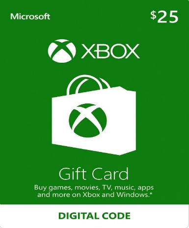 XBOX Gift Card 25 USD (US)   Xbox [Email/Instant Delivery]