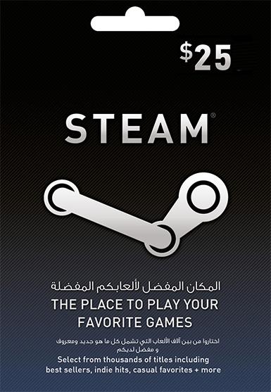 Steam Gift Card 25 USD   Steam - PC Download [Email/Instant Delivery]