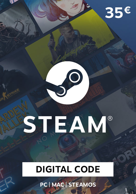 Steam Gift Card 35 EUR - Steam Key - Europe   - Steam [Email/Instant Delivery]